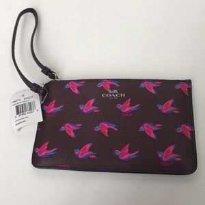 Coach Happy Bird wristlet